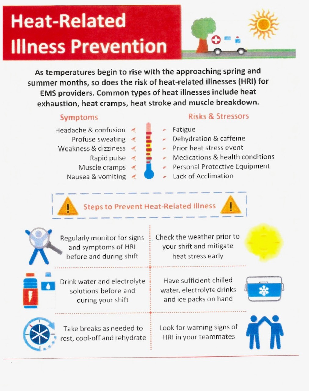 HEAT RELATED ILLNESSES | Willowick Ohio